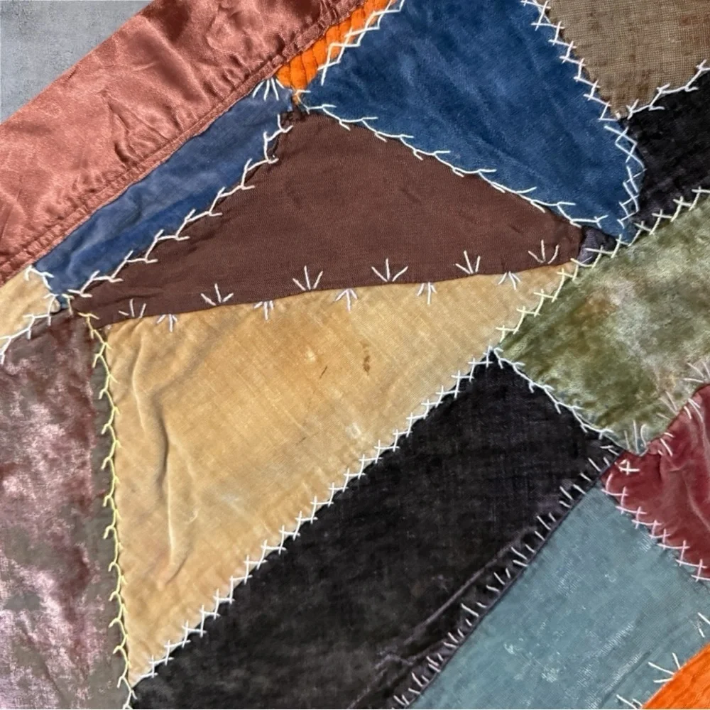 Antique American Crazy Quilt from the 1890’s